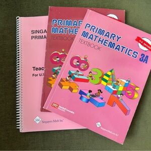 Singapore Math Primary Mathematics 3. Textbooks & 3A Teacher Manual US edition